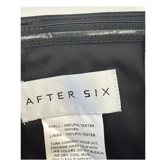 Dessy Collection NWT Black Strapless Cat-Eye Corset Crepe Jumpsuit Formal 6 - Picture 5 of 14